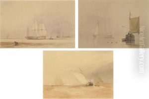 Trading Vessels Running Inshore