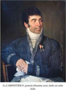 Portrait D'homme Assis by Paul Claude Michel Le Carpentier
