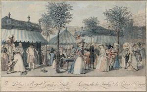 Promenade Du Jardin Du Palais-royal by Philibert-Louis Debucourt