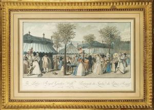 Promenade Du Jardin Du Palais Royal by Philibert-Louis Debucourt