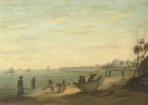 Fisherman On The Shore, Bay Of Bengal