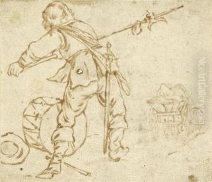 Soldier With Halberd And Drum