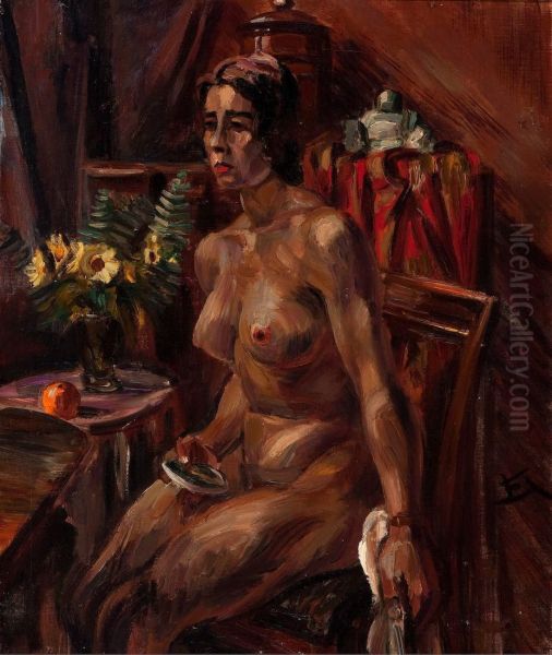 Seated Nude In An Interior - view 1