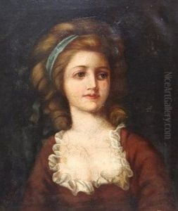 Portrait Of A Girl In A Red Dress Portrait Of A Girl In A Red Dress