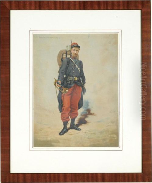 Three Military Costume Deptctions - view 1