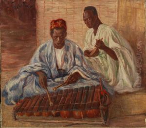 Suonatori Africani by Raphael-Leon Le Guilloux