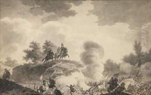 Scene De Bataille Napoleonnienne by Henry Le Jeune