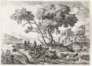Le Depart Pour Les Champs by Claude Lorrain (Claude Gellee)