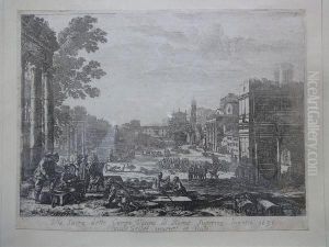 Le Campo Vaccino by Claude Lorrain (Claude Gellee)