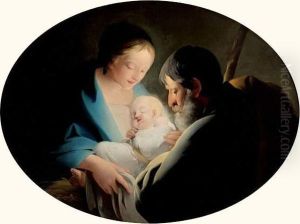 La Nativite by Louis Joseph Le Lorrain