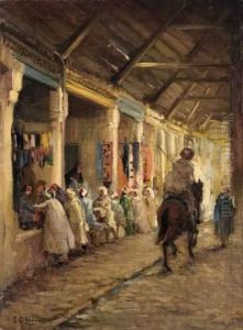 Scene Orientaliste by Georges Le Mare