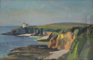 Cote Rocheuse Vue Du Pouldu by Alfred Marie Le Petit