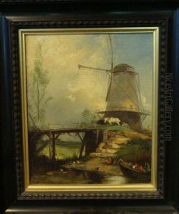 Le Moulin by Eugene Le Poitevin