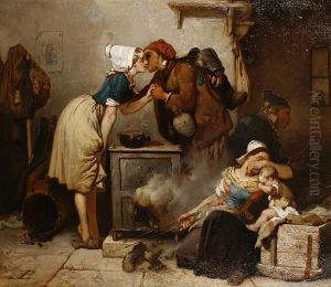 Il N'y A Pas De Feu Sans Fumee by Eugene Lepoittevin