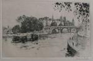 Pont Neuf A Paris by Henri Hirne, Dit Le Riche