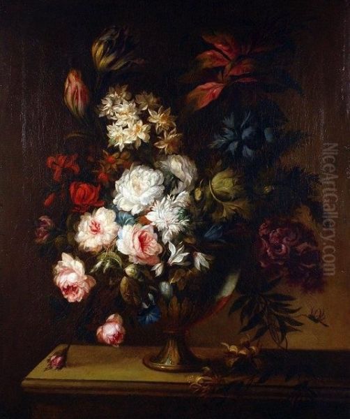 Still Life Of Flowers In A Vase - view 1