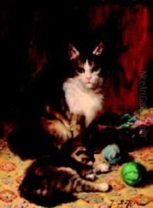 Chatte Et Chatons by Jules Le Roy