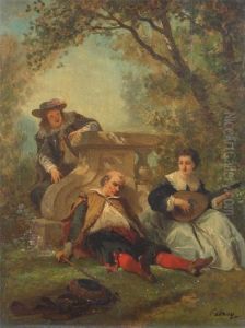Park Scene With Woman Park Scene With Woman
