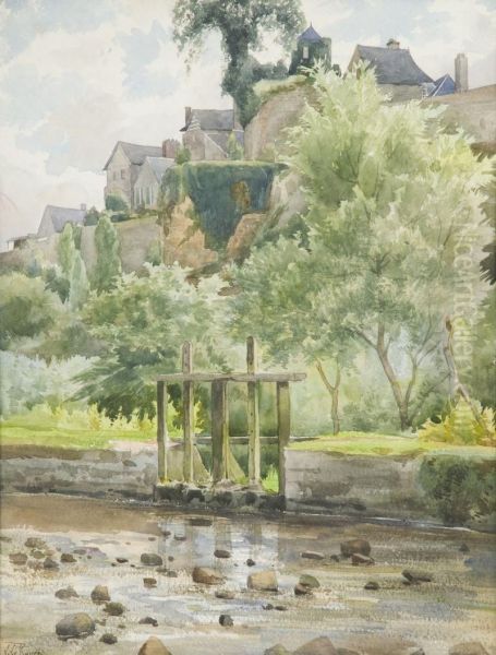 Vue D'un Village Fortifie De Bretagne - view 1