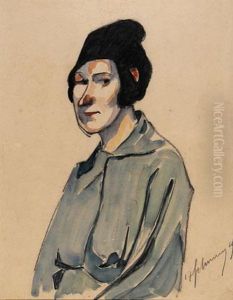 Femme En Vert by Maurice Le Scouezec