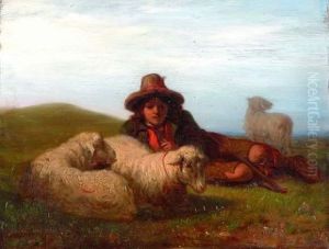 berger Et Moutons by Henri Le Secq