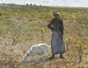 Paysanne Promenant Sa Chevre, Etaples