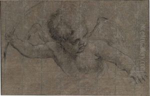 A Putto Holding A Palm