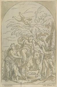 Europa And The Bull. by Nicolas Le Sueur