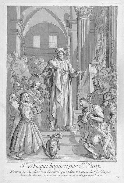 St. Petrus Tauft Prisca Im Tempel - view 1