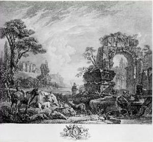 Et Burin D'apres P. Mettay. Le Blanc 31 by Jean-Jacques Le Veau