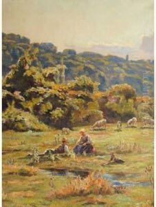 "bergers Au Repos" by Ernest Le Vilain