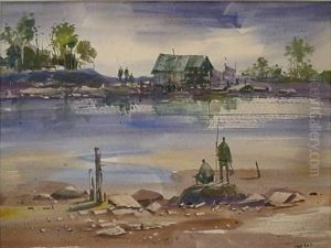 ''village Fisherman'' by Alice Frye Leach