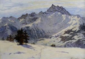 Winter Landscape by Benjamin Eastlake Leader