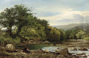 On The Llugwy, Near Betws-y-coed, Summer On The Llugwy, Near Betws-y-coed, Summer