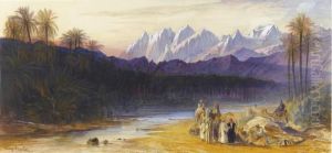 An Arab Encampment At Wady Feiran by Edward Lear