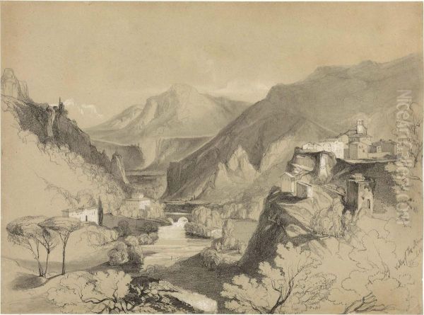 A View Of The Valley Of The Nera, Near Rome - view 1