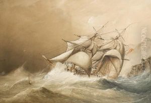 Hms Childers In Rough Seas by William J. Leatham