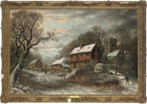 Winter At Littleham, Near Exmouth, Devon by Charles Leaver