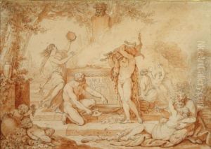 L'offrande A Pan by Jean Jacques Francois Le Barbier