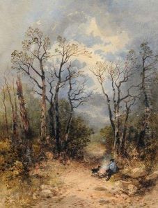 Le Repos Du Chasseur by Hippolyte Gabriel Lebas
