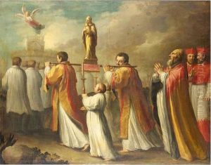 Procession De La Vierge Vers Le Chateau Saint-ange