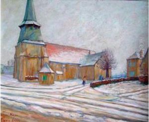 leglise De Bussiere Dunoise by Maurice Leblanc