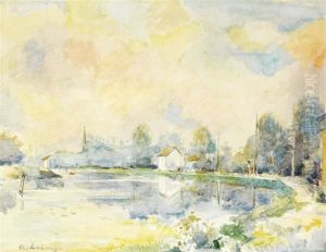 Bord De Seine by Albert Lebourg