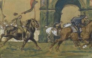 Pferderennen. by Georg Lebrecht