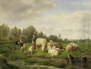 Children With Cattle In The Pasture