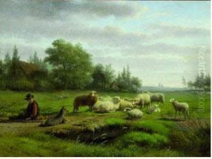 Berger Et Son Troupeau