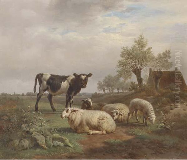 Cattle In A Meadow - view 1