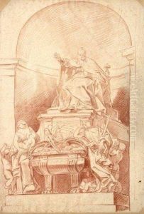 Tombeau D'urbain Viii A Saint - Pierre De Rome by Elisabeth Vigee-Lebrun