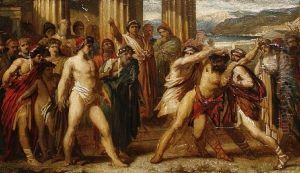 Greek Wrestler In A Stadium