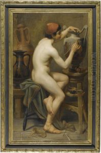 Ephebe Painting by Louis J. Lebrun
